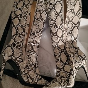 Snakeskin boots